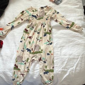 Tea Collection Embroidered Romper size 18-24 month